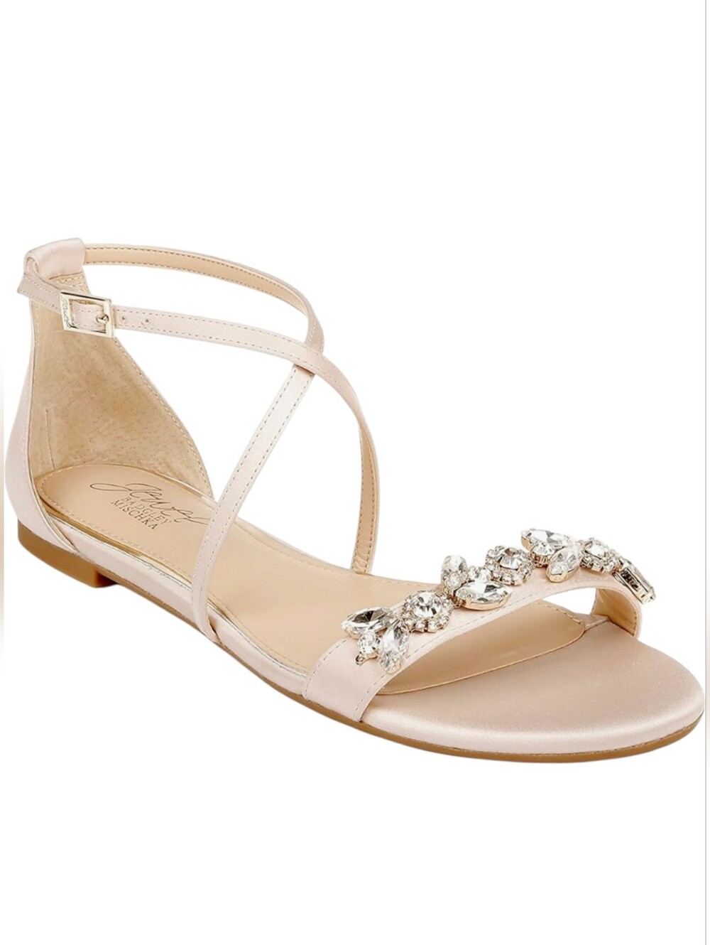 Jewel Badgley Mischka Jeweled Strappy Sandals NWT